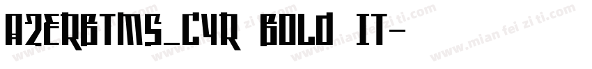 AzerbTms_Cyr Bold It字体转换